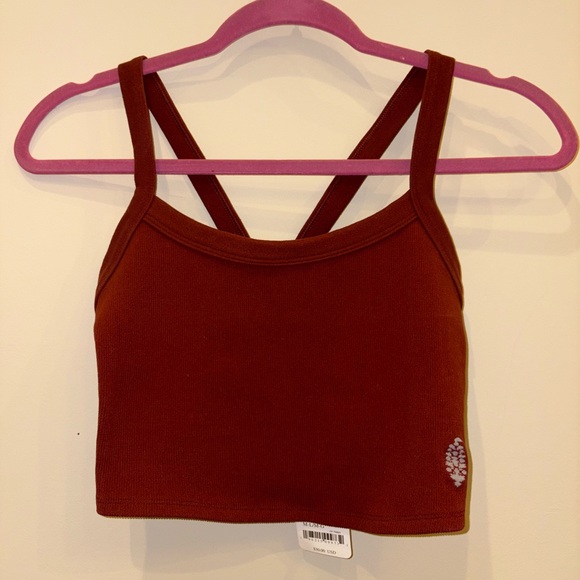 NWTO Free People Movement “Sour Cherry/Wine” Tank, Size Medium/Large - Picture 1 of 7